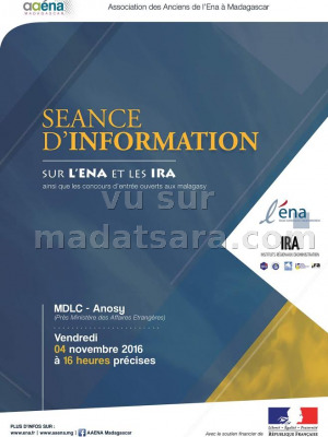Séance d'information sur l'ENA et les IRA - MDLC Anosy‍