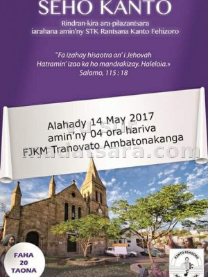 Seho kanto Rindran-kira ara-pilazantsara - FJKM Ambatonakanga‍