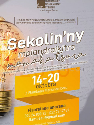 Sekolin'ny mpiandraikitra mamaka tsara - Flambeau Mandriambero