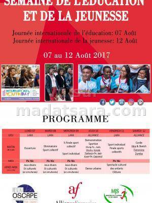 Semaine de l'éducation et de la jeunesse AF - Alliance Française d'Antsirabe