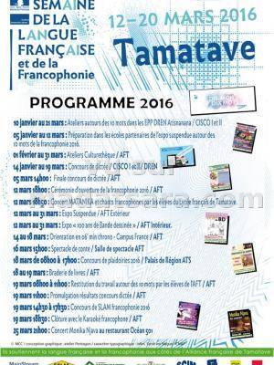 Semaine de la langue française et de la francophonie à l'Alliance Française de Tamatave