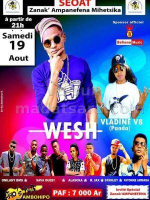 SEOT Zanak'Ampanefena mihetsika avec Wesh & Vladine V8 au JAO'S PUB