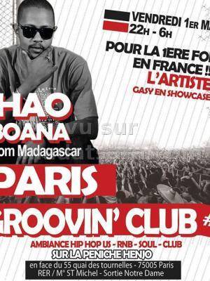 Shao Boana en showcase Paris groovin'Club sur la place Peniche Henjo