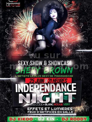 Shéry Brown‍ en show case Independance night - Le Club Antanimena‍