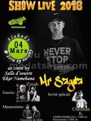 Show live 2018 Mr Sayda & Christian K Salle D'oeuvre Ekar Namehana