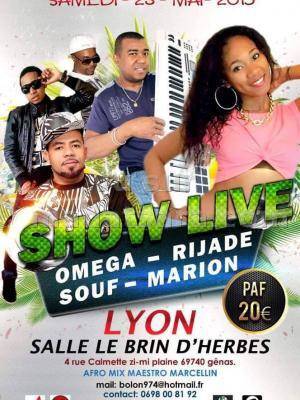 Show live avec Go Boss, Rijade, Souf, Marion et Lehilahy Vazaha à Metz Salle espace Liberté