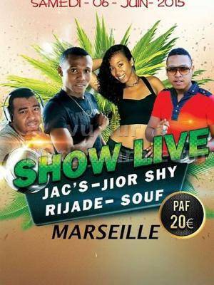 Show live Jac's, Jior Shy, Rijade, Souf à Marseille