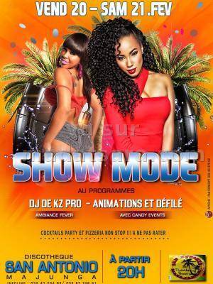Show Mode avec Dj De Kz Pro - Animations et défilés à la discothèque San Antonio Mahajanga