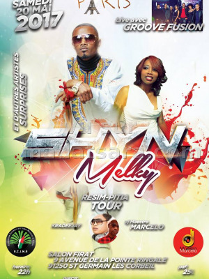 Shyn‍ avec Melky‍  en showcase - Salon Firat Saint-Germain Les Corbeil‍