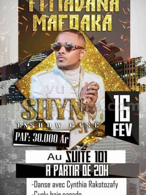 Shyn en show case La suite 101 Antaninarenina