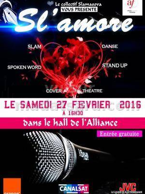 Sl'amore dans le hall de l'alliance française de Mahajanga