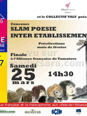 Slam poésie inter-établissement - AF - Alliance Française Toamasina‍
