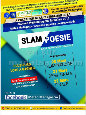 Slam poésie - journée météorologique mondiale 2017
