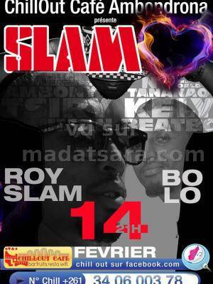 Slam avec Roy Slam et Bo Lo au Chillout Café Ambondrona