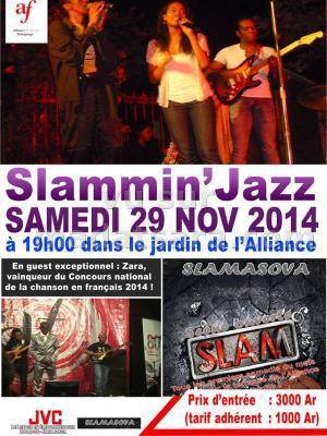 Slamin'Jazz dans le jardin de l'Alliance Française de Mahajanga