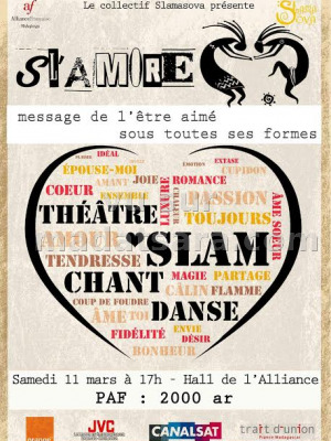 Slamore - Théâtre,slam chant danse - AF - Alliance Française de Mahajanga‍