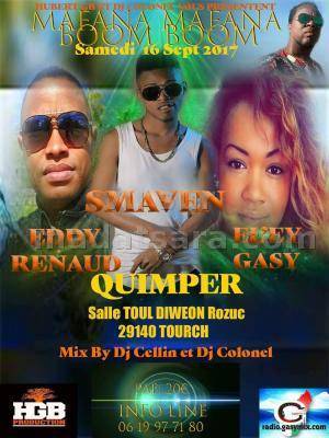 Smaven, Eddy Renaud, El'Ey Gasy en show case Salle Toul Diweon Tourch