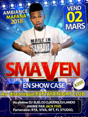 Smaven‍ en show case au Night Club Pattaya Toamasina‍