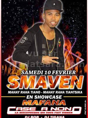 Smaven en show case Discothèque Case A Nono Sainte-Marie