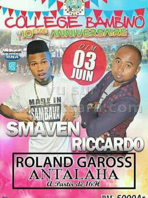 Smaven & Riccardo en showcase Terrain Rolland Garros Antalaha