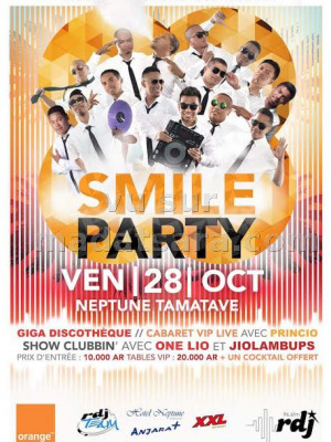 Smile Party Neptune Toamasina‍ avec Princio‍, One Lio‍ & Jiol'Ambup's‍