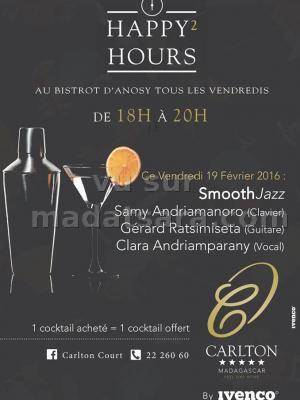 Smooth Jazz avec Samy Andriamanoro, Gérard Ratsimiseta et Clara Andriamparany au Carlton Anosy - Happy hours