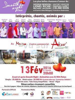 Smooth Night love au Maz'Too centre commercial Akoor'Digue