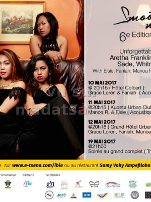 Smooth night women 6è édition - Hotel Colbert‍ Kudeta urban Club‍ Grand Hôtel Urban Ambatonakanga‍ Trano Bongo Hotel Tanjombato‍