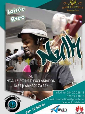 Soirée avec Nully‍ au Hotel de l'Avenue (HDA) Analakely‍