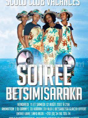Soirée betsimisaraka Scolo Club Ankirihiry