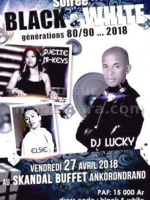 Soirée black & white Skandal Buffet Ankorondrano