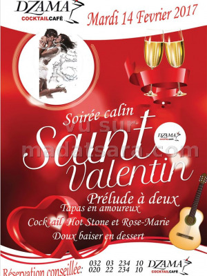 Soirée calin - Saint Valentin prélude à deux - Dzama Cocktail Café Antananarivo‍