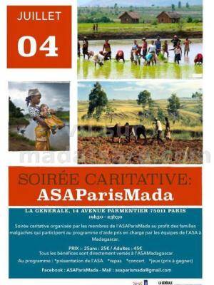 Soirée caritative ASAParisMada - La Générale Paris 11