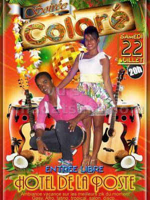 Soirée colorée Hotel de la Poste Diégo Suarez