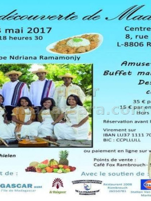 Soirée de découverte de Madagascar avec Ndriana ramamonjy‍