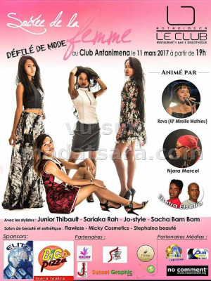 Soirée de la femme défilé de mode Le Club Antanimena‍