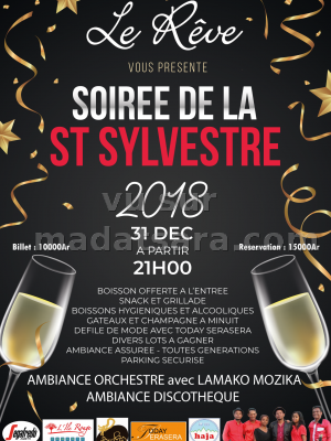 Soirée de la St Sylvestre 2018 - Le Rêve Antsirabe‍