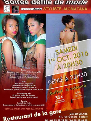 Soirée défilé de mode au Café Bar Restaurant de la gare Chars‍