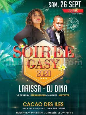 Soiree gasy Cacao Des Iles Ivry Sur Seine - Larissa & Dj Dina