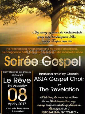 Soirée Gospel avec Asja Gospel Choir‍ et The Revelation - Le Rêve Antsirabe‍