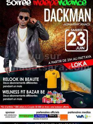 Soirée indépendance Night Club Pattaya Toamasina avec Dackman