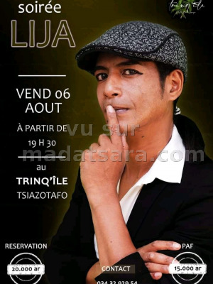 Soirée Lija‍ - Trinq'Île Tsiazotafo