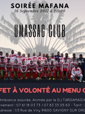 Soirée mafana Umassac Club Espace Jcmj Savigny Sur Orge‍