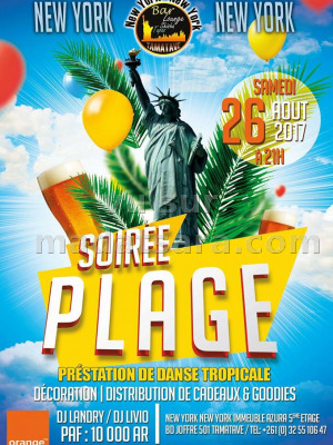 Soirée plage - New York New York Tamatave‍