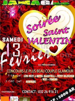 Soirée Saint Valentin à la discothèque Jamagas