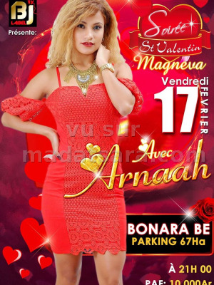 Soirée St Valentin avec Arnaah‍ au Bonara-Be 67ha‍