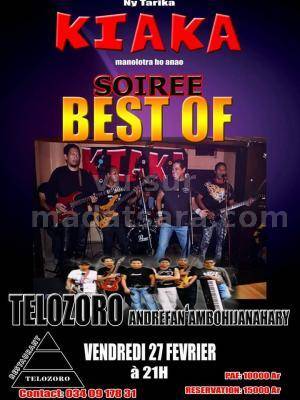 Soirée Best of Tarika Kiaka - Restaurant Telozoro Andrefan'Ambohijanahary