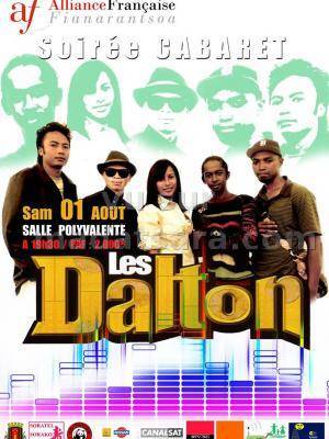 Soirée cabaret avec Les Dalton à la salle polyvalente de l'Alliance Française de Fianarantsoa