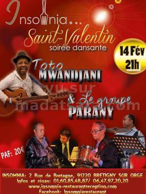 Soirée dansante avec Toto Mwandjani et le groupe Parany à l'Insomnia