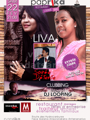 Soirée détente avec Liva au Paprika